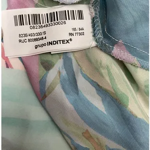 ZARA Multicolor Satin Effect Tropical Scarf Print V- Neck Midi Dress - S‎ NWT thumbnail 10