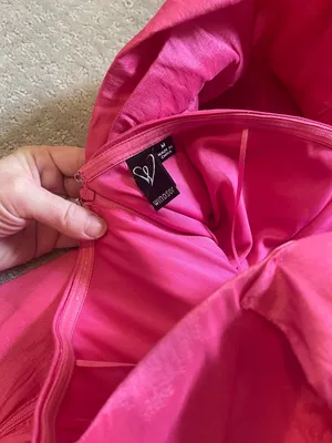 Windsor medium pink bow one shoulder cocktail party prom dance dress thumbnail 5