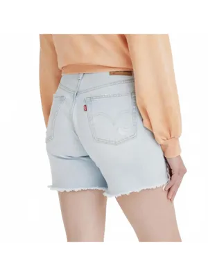 Levi's 501 Mid Thigh Distressed Cotton Shorts Shake It Up NWT Size 24 thumbnail 6