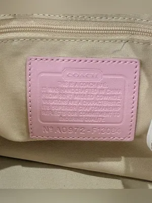 Vintage Coach Y2K Hamptons Carryall Satchel Bag Pink Leather Coquette F13084 thumbnail 9