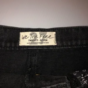 We the Free Size 27‎ Black denim distressed, vintage inspired, mini skirt. thumbnail 4