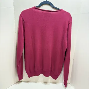 Ralph Lauren Sport Sweater Pink V Neck Pony Logo XL Cotton Blend Lightweight thumbnail 3