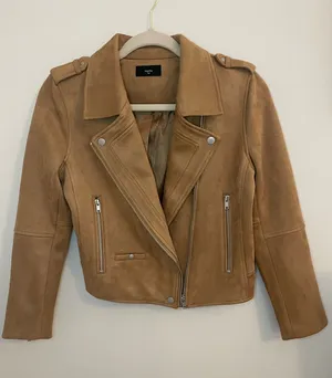 Uptown Faux Suede Moto Jacket thumbnail 1