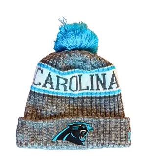 NFL Team Apparel NFL Carolina Panthers Knit Beanie thumbnail 1