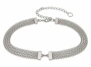 Vintage OS Chain Belt Silver Multi-Strand Boho Adjustable Y2K Accessory thumbnail 1