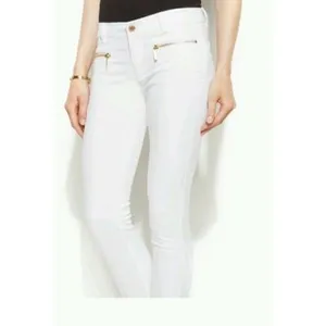 ✨Michael Kors Zip Detail Skinny Off White Sz 8 Jeans✨ thumbnail 2