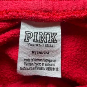 Victoria's Secret PINK Joggers Womens Medium Red Gold LOGO Graphic Sweatpants‎ thumbnail 5