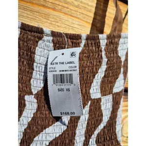 NWT Astr The Label Brown Mariella Halter Maxi Dress Size XS thumbnail 13