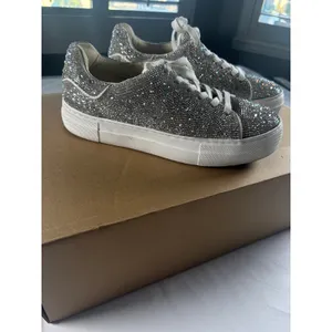 Betsey Johson Sidney Rhinestone Platform Sneakers Womens 8.5 thumbnail 8