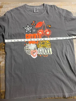 Comfort Colors Pepper Graphic Tee with Red Cherries and Gold Leopard thumbnail 5