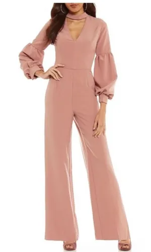 Gianni Bini Pale Pink Jumpsuit Size Medium‎ thumbnail 1