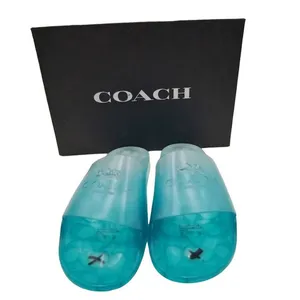 Coach Women's C3068 Ulyssa Sea Mist Rubber Slide, Size 8B NIB thumbnail 1