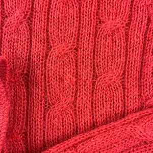 Banana Republic Sweater Womens L‎ Red 100% Alpaca Cable Knit Crew Neck Pullover thumbnail 11