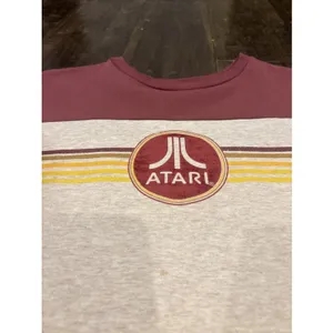 Vintage Atari Sweatshirt Retro‎ Gamer Pullover Crew Neck~Size Youth? Large thumbnail 2