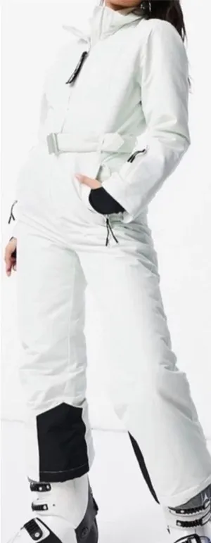 NWT ASOS 4505 Petite ski bootcut ski suit in sage Size US 6 thumbnail 3