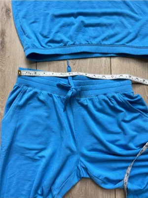 PJ Salvage Women's Cozy V-Neck Tank and Lounge Pants Set Electric Blue XS thumbnail 9