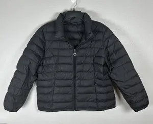 TravelSmith Down Puffer Jacket Womens Sz XL Black Weatherproof Packable Outdoor thumbnail 1