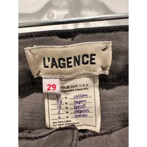 L'AGENCE Margot High‎ Rise Skinny Jeans Cast Iron Grey Size 29 Made in USA thumbnail 4