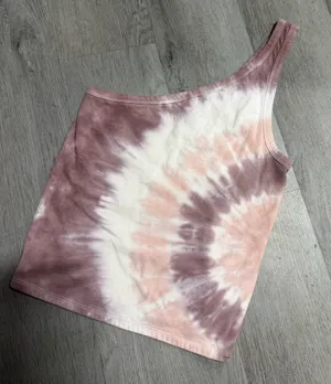 American Eagle Tie-Dye One-Shoulder Tank thumbnail 2