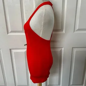 free people orange long tank top thumbnail 5
