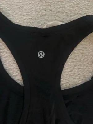 black lululemon swiftly tech tank top  thumbnail 2