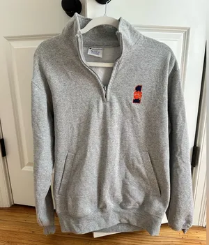 Champion Clemson Tigers  Gray Quarter-Zip Sweatshirt Size Medium thumbnail 1