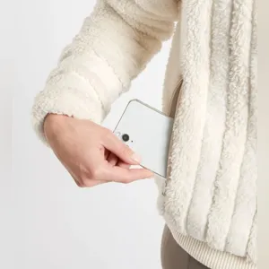 Athleta Willow Fleece Sherpa Bomber Jacket thumbnail 2