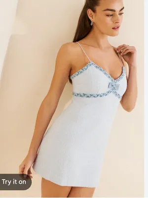 LoveShackFancy Novara Tweed Mini Dress thumbnail 2