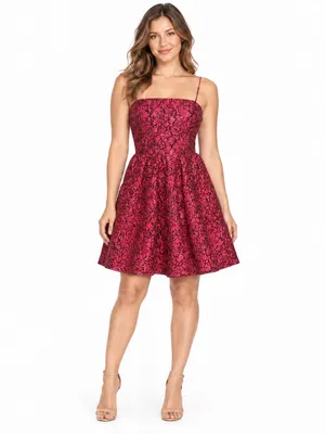 ALICE +‎ OLIVIA. Jamila Fit-&-Flare Dress. thumbnail 14
