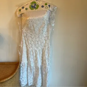 Like New! Lost + Wander White Lace Madonna Lily Maxi Dress | Size L thumbnail 2