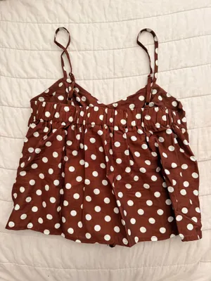 & Other Stories Polka dot flowy tank thumbnail 2