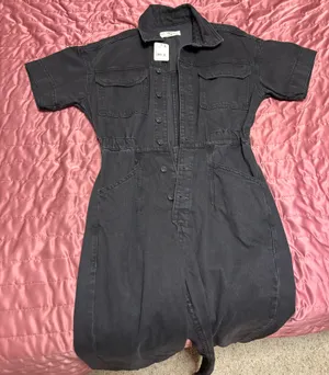 Free People Denim Romper thumbnail 5