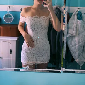 Tobi White Lace Off The Shoulder Dress thumbnail 3