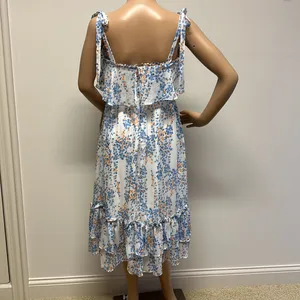 NWT Selfie Leslie Dress Floral Midi Dress with Tie straps & belt size 8 thumbnail 7