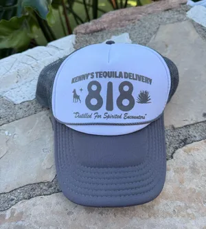 818 Kenny’s Tequila Trucker Hat Gray & White thumbnail 1