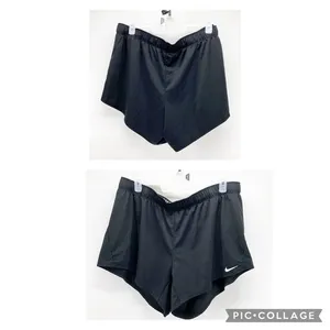 Nike Dri-Fit black draw string athleisure workout casual shorts thumbnail 2