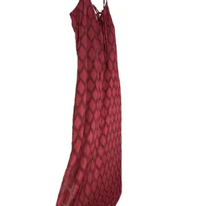 BAND OF THE FREE Lila Burgundy Autumn Slit Midi Dress Sleeveless Boho Medium thumbnail 11