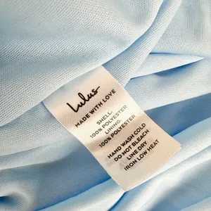 Lulus Endlessly Darling Light Blue Mesh Tiered Tie-Strap Maxi Dress Large NWT thumbnail 11