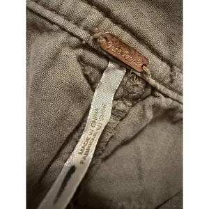 Free People Brown Corduroy Flare Pants Y2K Patch Pocket Boho 70s Style thumbnail 5