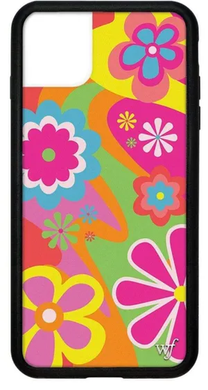 Wild Flower Groovy Flowers iPhone 11 Pro Max Case thumbnail 1