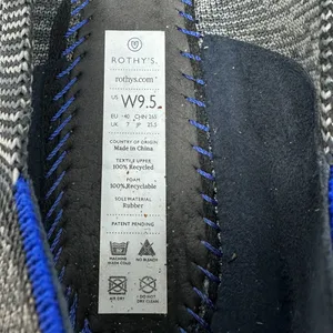 Rothy's The Flat Birdseye Knit Round Toe‎ Slip-On Charcoal Gray Size 9.5 thumbnail 13