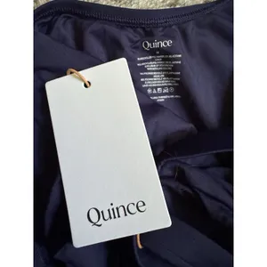 NWT Quince Italian Cross Back One Piece Swimsuit Deep Navy Size Medium thumbnail 9