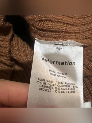 Reformation cashmere sweater thumbnail 2