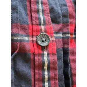 Brooks Brothers Red Fleece Button-down Shirt Women's Size 4 Red Plaid Ruffle‎ thumbnail 8