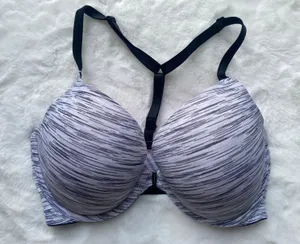 Victoria's Secret PINK Women's Wear Everywhere Push-Up Bra Heather Gray, 32DD thumbnail 1