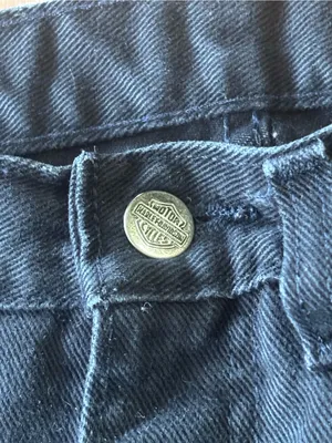 Vintage Harley Davidson Jeans Regular Bootcut Black Denim thumbnail 6