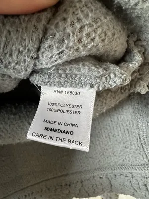 Love Tree Light Gray Sherpa Henley Pullover thumbnail 4