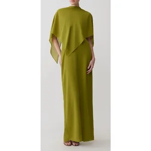 Meshki Maxi Dress Halter Gianna Size S Olive Green thumbnail 11