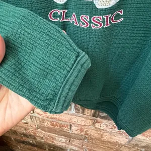 Chic Vintage Teddy Bear Pullover Medium Large M/L 90s Cottagecore Green thumbnail 5