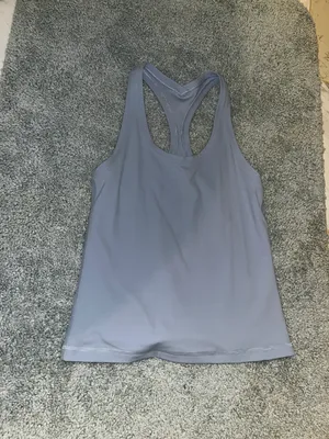 Lululemon Cool Racerback Tank Light Blue Size 4 thumbnail 1
